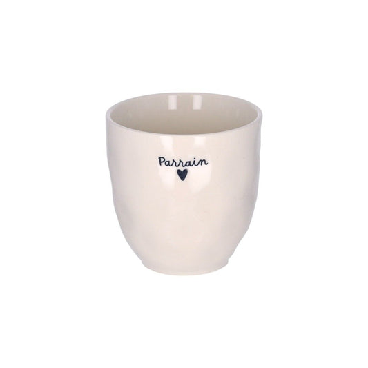 Tasse à café en céramique "Parrain" - Atelier Jasmin Boutique Le Petit Souk 