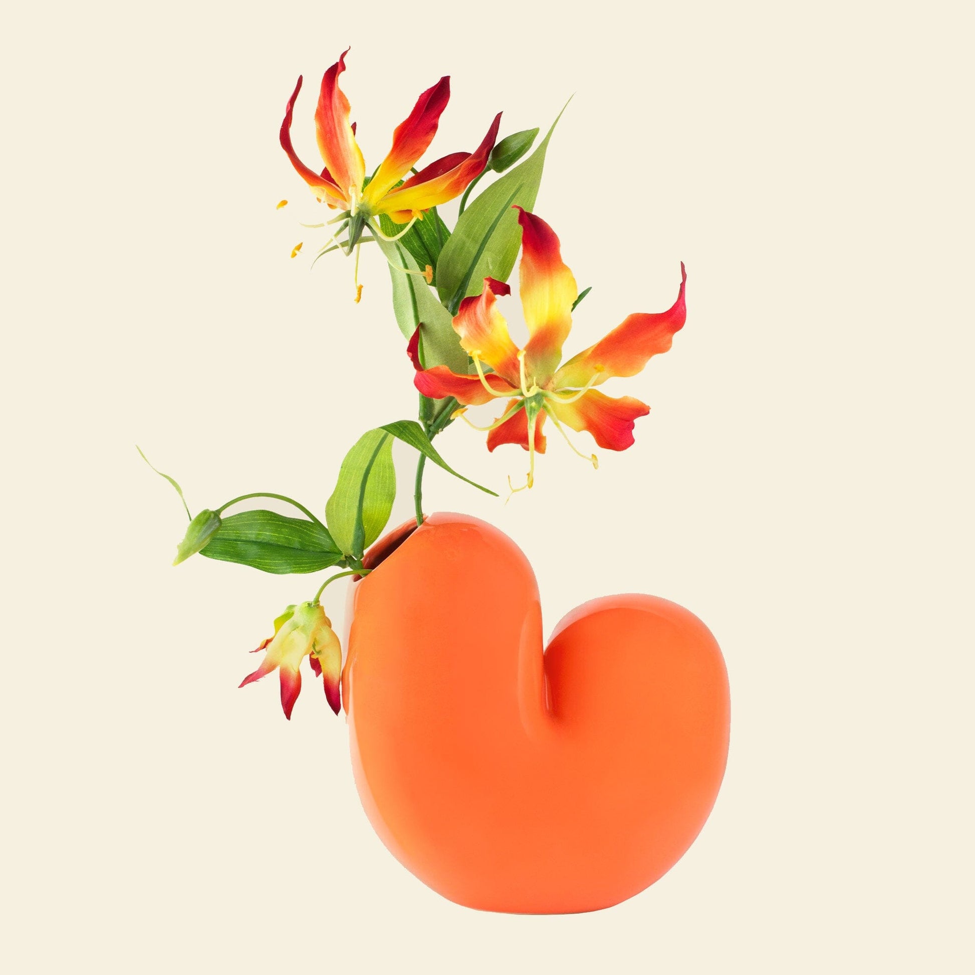 Vase Sulcus orange Donkey Boutique Donkey 
