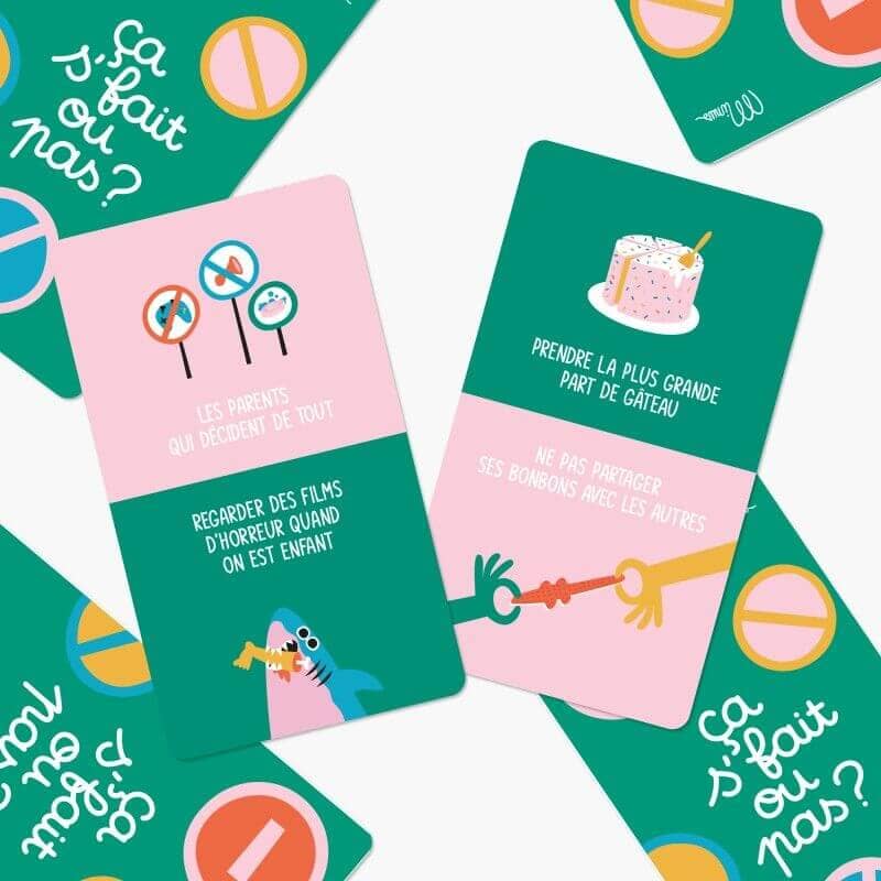 Cartes jeu 5 minutes " Ça s'fait pas " - Minus Boutique Minus Éditions 